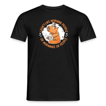 Capybara capybara rongeur - T-shirt homme - noir - Devant - AI Model Male 178 light (178cm)