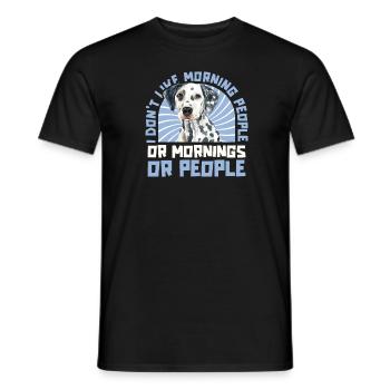 Dalmatian Dog - Men's T-Shirt - black - Front - AI Model Male 178 light (178cm)