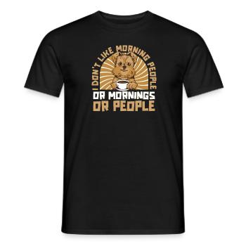 Brussels Griffon Dog - Men's T-Shirt - black - Front - AI Model Male 178 light (178cm)