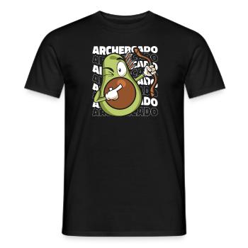 Bogenschütze Bogensport Pfeil Bogen Bogenschießen - Männer T-Shirt - Schwarz - Vorne - AI Model Male 178 light (178cm)