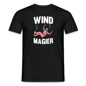 Indoor Skydiving - Men's T-Shirt - black - Front - AI Model Male 178 light (178cm)