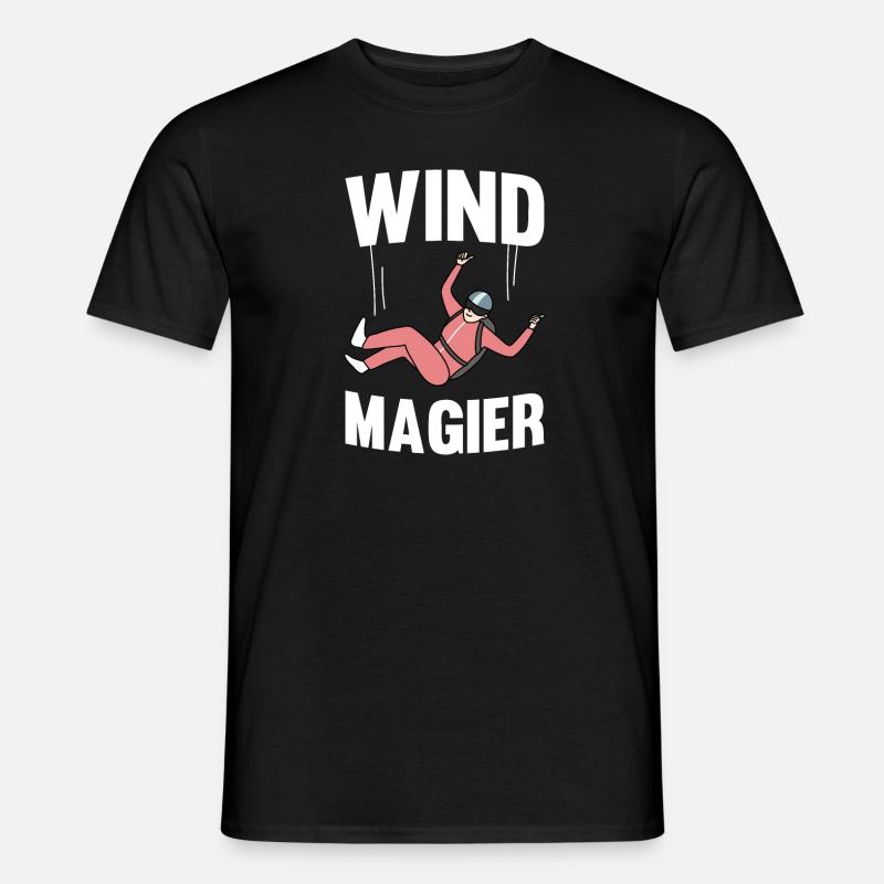 Indoor-Skydiving - Männer T-Shirt - Schwarz