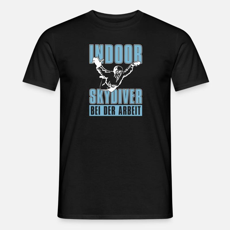 Indoor-Skydiving - Männer T-Shirt - Schwarz