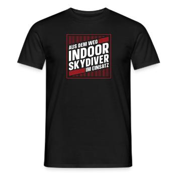 Indoor-Skydiving - Männer T-Shirt - Schwarz - Vorne - AI Model Male 178 light (178cm)