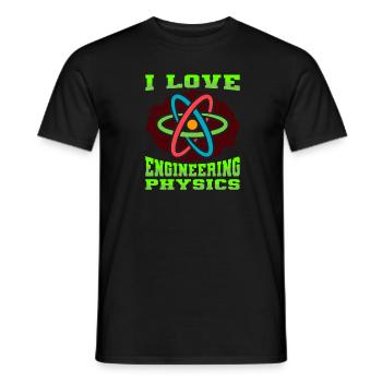 Physicien physicien - T-shirt homme - noir - Devant - AI Model Male 178 light (178cm)