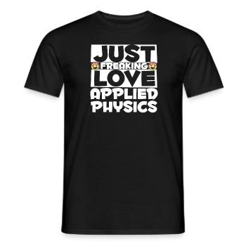 Physicien physicien - T-shirt homme - noir - Devant - AI Model Male 178 light (178cm)