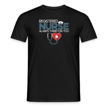 Krankenschwester - Männer T-Shirt - Schwarz - Vorne - AI Model Male 178 light (178cm)