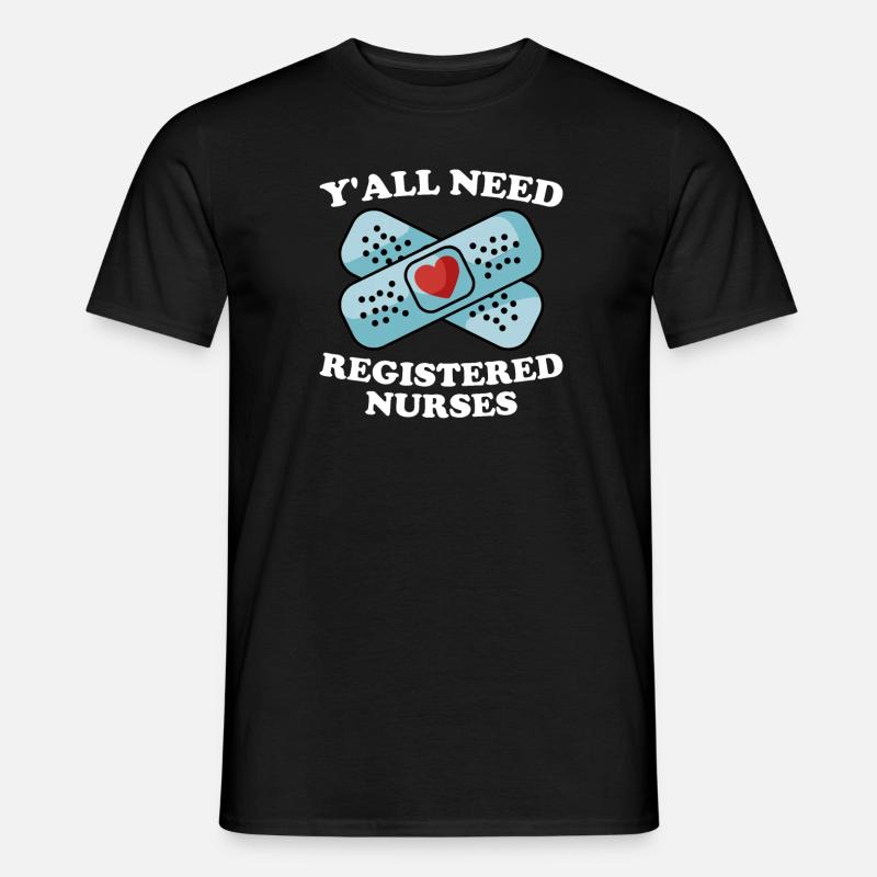 Krankenschwester - Männer T-Shirt - Schwarz