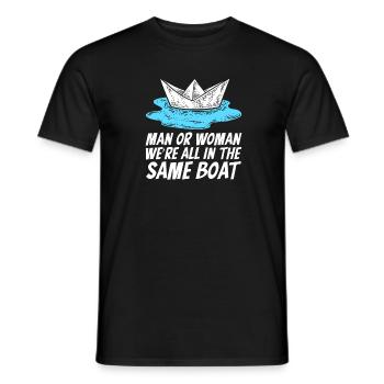 Voilier Voilier Sailor - T-shirt homme - noir - Devant - AI Model Male 178 light (178cm)