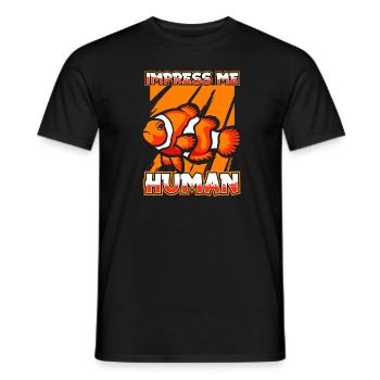 Clownfisch - Männer T-Shirt - Schwarz - Vorne - AI Model Male 178 light (178cm)