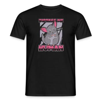 Chinchilla - Männer T-Shirt - Schwarz - Vorne - AI Model Male 178 light (178cm)