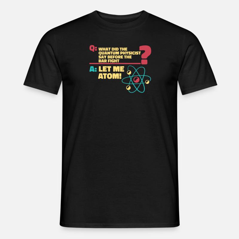 Physik Physiker - Männer T-Shirt - Schwarz