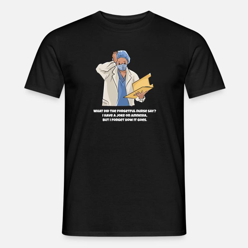 Krankenschwester - Männer T-Shirt - Schwarz