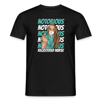 Krankenschwester - Männer T-Shirt - Schwarz - Vorne - AI Model Male 178 light (178cm)
