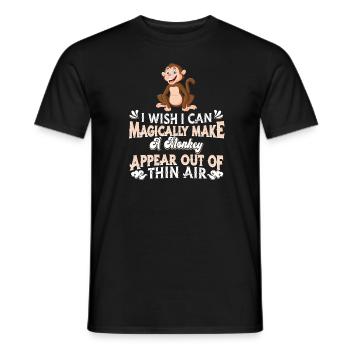 Singe - T-shirt homme - noir - Devant - AI Model Male 178 light (178cm)