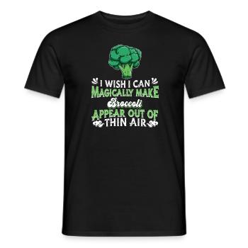Brokkoli Gemüse Vegan Vegetarisch - Männer T-Shirt - Schwarz - Vorne - AI Model Male 178 light (178cm)