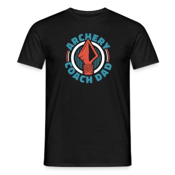 Tir à l’arc Flèche Tir à l’arc Tir à l’arc - T-shirt homme - noir - Devant - AI Model Male 178 light (178cm)