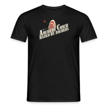 Bogenschütze Bogensport Pfeil Bogen Bogenschießen - Männer T-Shirt - Schwarz - Vorne - AI Model Male 178 light (178cm)
