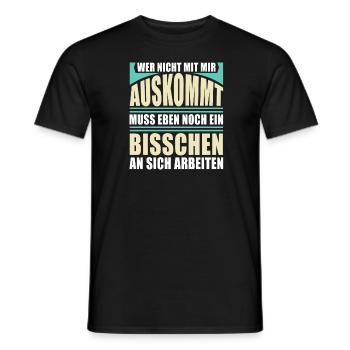 Sarkusmus Spruch Schwarzer Humor Lustiges Ironie - Männer T-Shirt - Schwarz - Vorne - AI Model Male 178 light (178cm)