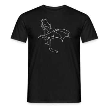 Dragon - T-shirt homme - noir - Devant - AI Model Male 178 light (178cm)