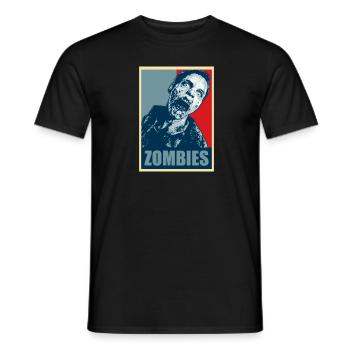 Zombie Halloween - Men's T-Shirt - black - Front - AI Model Male 178 light (178cm)