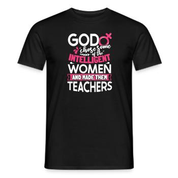 Teacher of Religion Religious Education - Men's T-Shirt - black - Front - AI Model Male 178 light (178cm)