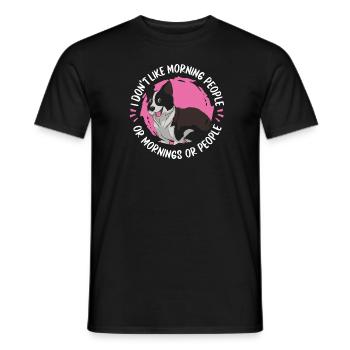 Border Collie - T-shirt homme - noir - Devant - AI Model Male 178 light (178cm)