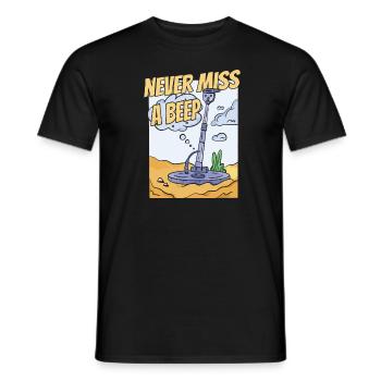 Prospectors Digging Treasure - Men's T-Shirt - black - Front - AI Model Male 178 light (178cm)