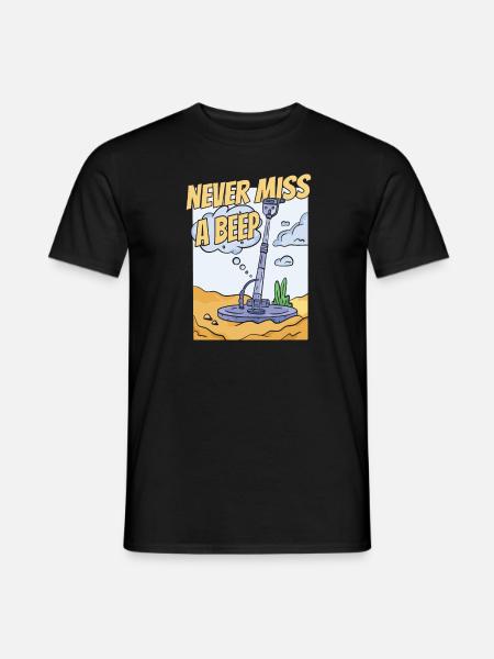 Prospectors Digging Treasure - Men's T-Shirt - black