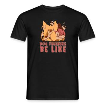 Dresseur de chiens Dresseur de chiens - T-shirt homme - noir - Devant - AI Model Male 178 light (178cm)
