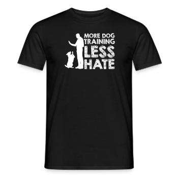 Dresseur de chiens Dresseur de chiens - T-shirt homme - noir - Devant - AI Model Male 178 light (178cm)