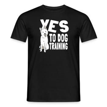 Dresseur de chiens Dresseur de chiens - T-shirt homme - noir - Devant - AI Model Male 178 light (178cm)