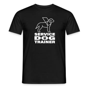 Dresseur de chiens Dresseur de chiens - T-shirt homme - noir - Devant - AI Model Male 178 light (178cm)
