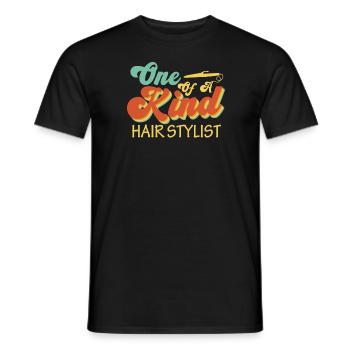 Hairdresser Hairstylist - Men's T-Shirt - black - Front - AI Model Male 178 light (178cm)