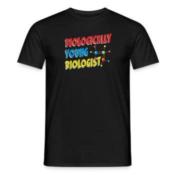 Biology Biologist Children Biology - Men's T-Shirt - black - Front - AI Model Male 178 light (178cm)