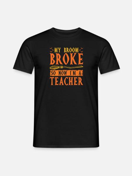 Halloween Funny Witch - Men's T-Shirt - black