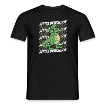 Drôle de dinosaure Trex Reptile Dysfunction - T-shirt homme - noir - Devant - AI Model Male 178 light (178cm)