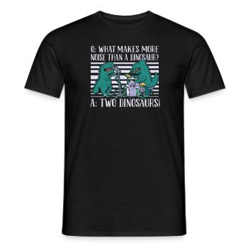 Dinosaurier Erwachsener Dinosaurier - Männer T-Shirt - Schwarz - Vorne - AI Model Male 178 light (178cm)
