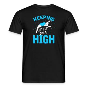 Diving Divers Cold - Men's T-Shirt - black - Front - AI Model Male 178 light (178cm)