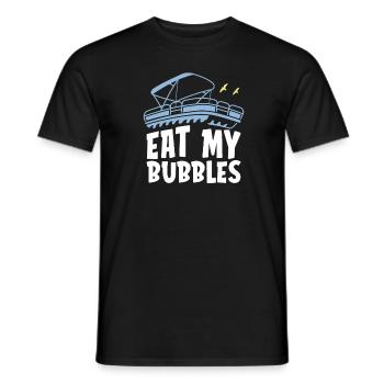 Pontonboot Iss Meine Blasen - Männer T-Shirt - Schwarz - Vorne - AI Model Male 178 light (178cm)