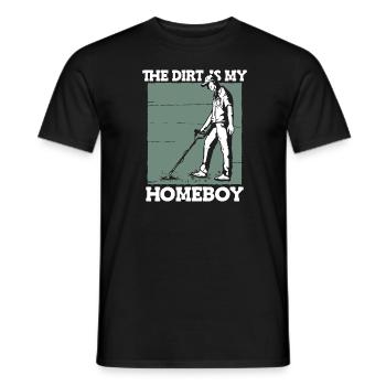 Prospectors Digging Treasure - Men's T-Shirt - black - Front - AI Model Male 178 light (178cm)