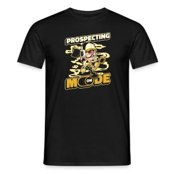 Prospectors Digging Treasure - Men's T-Shirt - black - Front - AI Model Male 178 light (178cm)