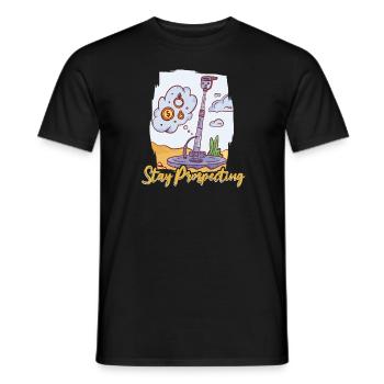 Prospectors Digging Treasure - Men's T-Shirt - black - Front - AI Model Male 178 light (178cm)