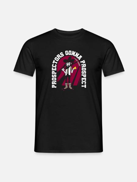 Prospectors Digging Treasure - Men's T-Shirt - black