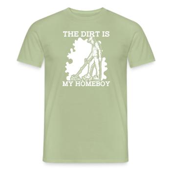 Prospectors Digging Treasure - Men's T-Shirt - sage - Front - AI Model Male 178 light (178cm)