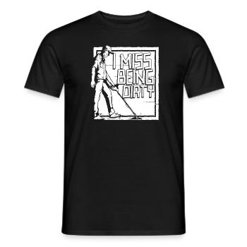 Prospectors Digging Treasure - Men's T-Shirt - black - Front - AI Model Male 178 light (178cm)