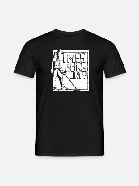 Prospectors Digging Treasure - Men's T-Shirt - black