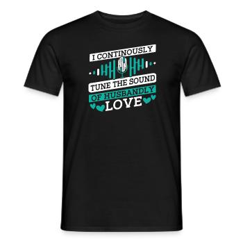 Ingénieur du son Ingénieur du son mari - T-shirt homme - noir - Devant - AI Model Male 178 light (178cm)