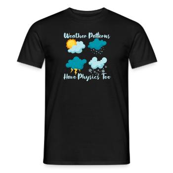 Physics Phyiker Applied Physics - Men's T-Shirt - black - Front - AI Model Male 178 light (178cm)