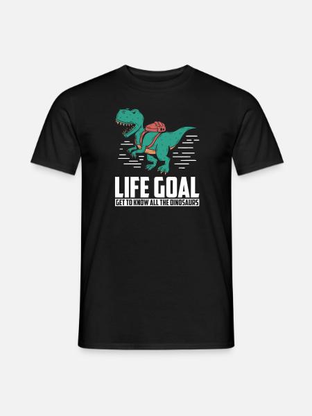 Dinosaur Adult dinosaur - Men's T-Shirt - black